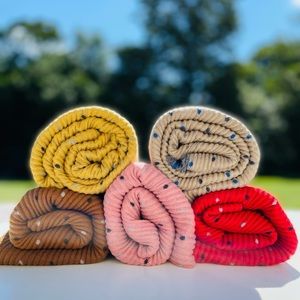 Reversible Star Ribbed Scarf, Ladies Winter Scarf, Star Scarf, Winter Scarf